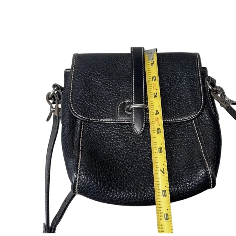Vintage Dooney & Bourke Equestrian Crossbody Bag-Black AWL Leather - Picture 9 of 11
